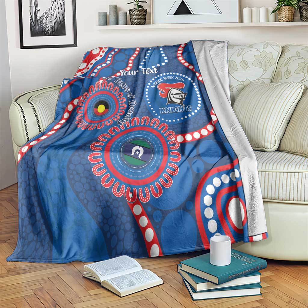 Knights NAIDOC Week 2026 Personalised Blanket 50 Years of Deadly Aboriginal Art