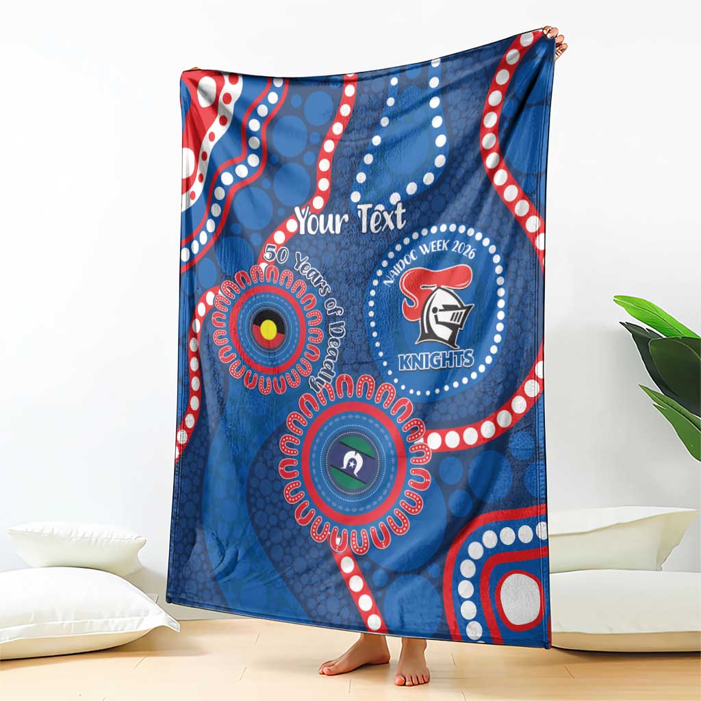 Knights NAIDOC Week 2026 Personalised Blanket 50 Years of Deadly Aboriginal Art