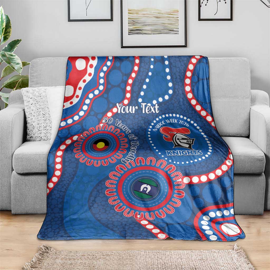 Knights NAIDOC Week 2026 Personalised Blanket 50 Years of Deadly Aboriginal Art