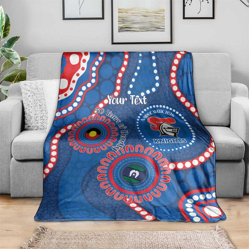 Knights NAIDOC Week 2026 Personalised Blanket 50 Years of Deadly Aboriginal Art
