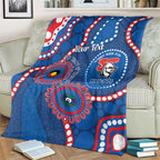 Knights NAIDOC Week 2026 Personalised Blanket 50 Years of Deadly Aboriginal Art