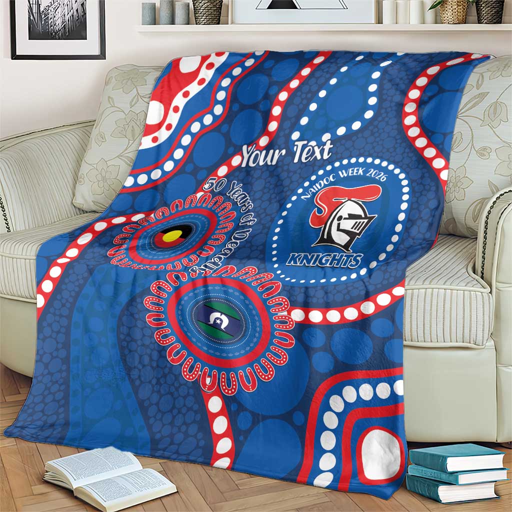 Knights NAIDOC Week 2026 Personalised Blanket 50 Years of Deadly Aboriginal Art