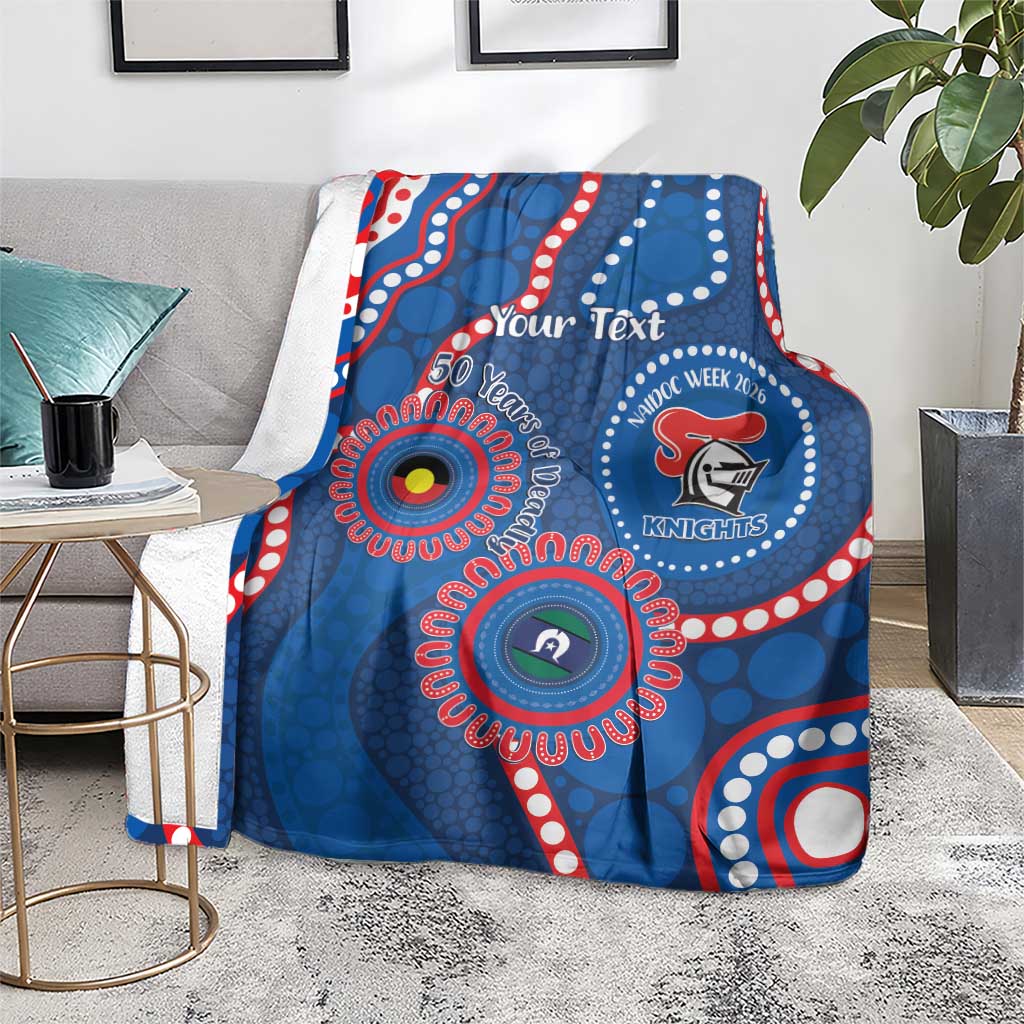 Knights NAIDOC Week 2026 Personalised Blanket 50 Years of Deadly Aboriginal Art