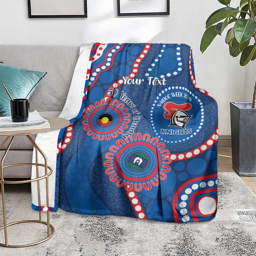 Knights NAIDOC Week 2026 Personalised Blanket 50 Years of Deadly Aboriginal Art