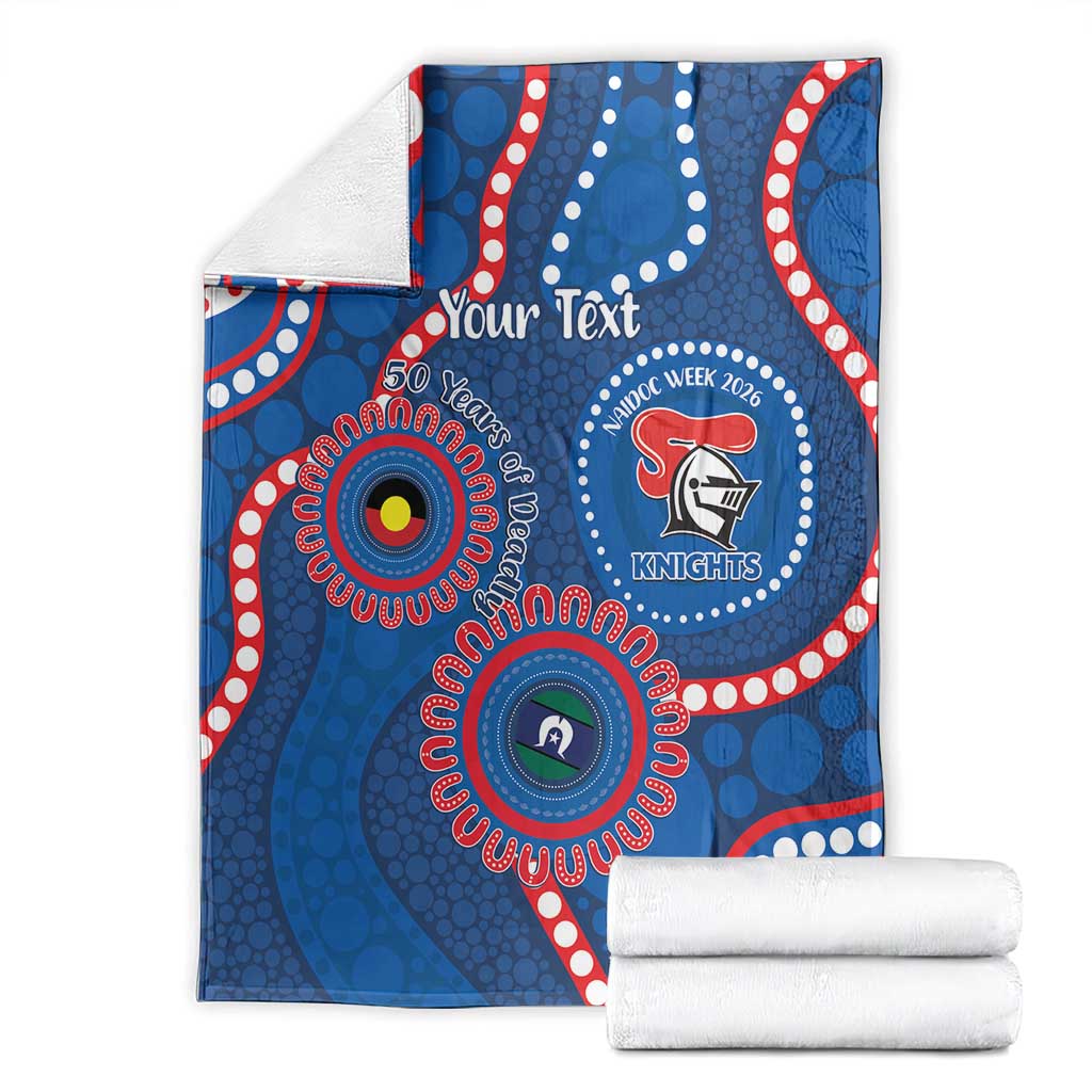 Knights NAIDOC Week 2026 Personalised Blanket 50 Years of Deadly Aboriginal Art