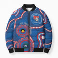 Knights NAIDOC Week 2026 Personalised Bomber Puffer Jacket 50 Years of Deadly Aboriginal Art