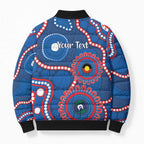 Knights NAIDOC Week 2026 Personalised Bomber Puffer Jacket 50 Years of Deadly Aboriginal Art
