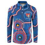 Knights NAIDOC Week 2026 Personalised Button Sweatshirt 50 Years of Deadly Aboriginal Art