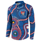 Knights NAIDOC Week 2026 Personalised Button Sweatshirt 50 Years of Deadly Aboriginal Art