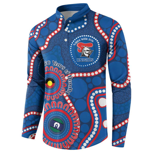 Knights NAIDOC Week 2026 Personalised Button Sweatshirt 50 Years of Deadly Aboriginal Art
