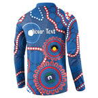 Knights NAIDOC Week 2026 Personalised Button Sweatshirt 50 Years of Deadly Aboriginal Art