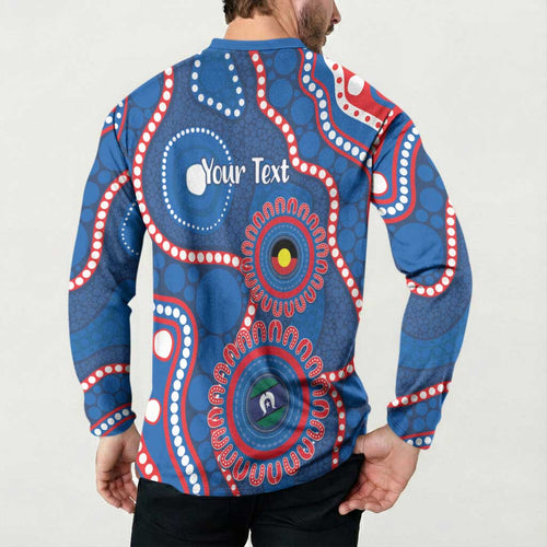 Knights NAIDOC Week 2026 Personalised Button Sweatshirt 50 Years of Deadly Aboriginal Art