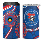 Knights NAIDOC Week 2026 Personalised 4 in 1 Can Cooler Tumbler 50 Years of Deadly Aboriginal Art