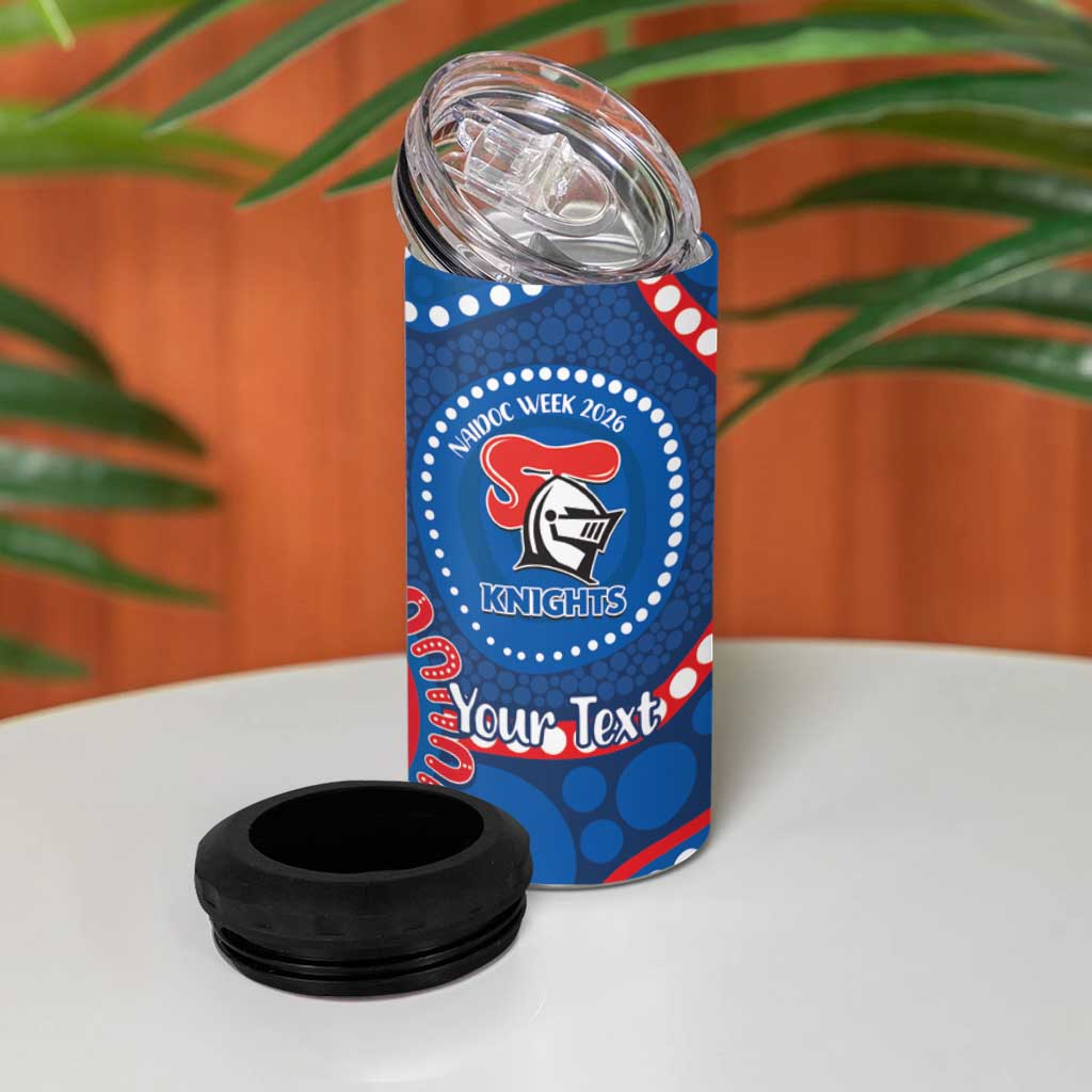 Knights NAIDOC Week 2026 Personalised 4 in 1 Can Cooler Tumbler 50 Years of Deadly Aboriginal Art