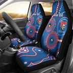 Knights NAIDOC Week 2026 Personalised Car Seat Cover 50 Years of Deadly Aboriginal Art