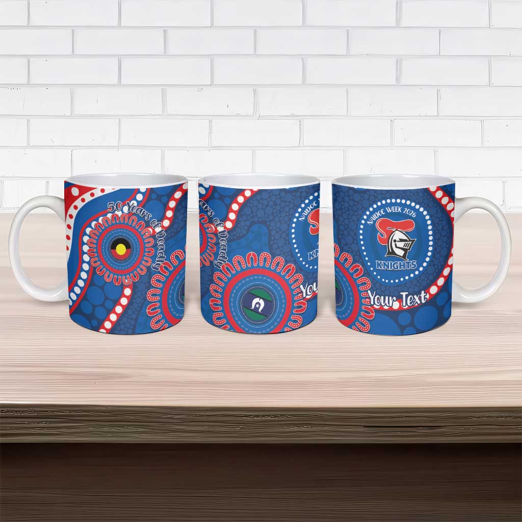 Knights NAIDOC Week 2026 Personalised Ceramic Mug 50 Years of Deadly Aboriginal Art
