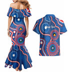 Knights NAIDOC Week 2026 Personalised Couples Matching Mermaid Dress and Hawaiian Shirt 50 Years of Deadly Aboriginal Art