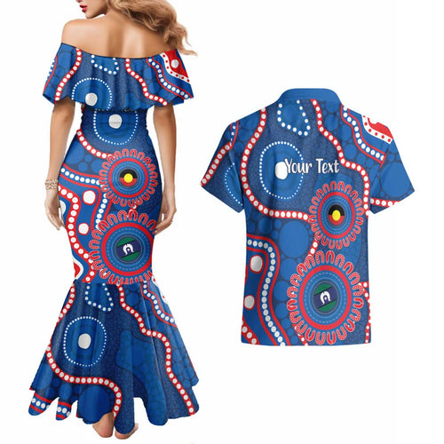 Knights NAIDOC Week 2026 Personalised Couples Matching Mermaid Dress and Hawaiian Shirt 50 Years of Deadly Aboriginal Art