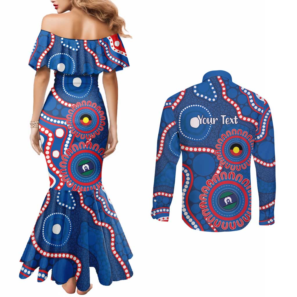Knights NAIDOC Week 2026 Personalised Couples Matching Mermaid Dress and Long Sleeve Button Shirt 50 Years of Deadly Aboriginal Art