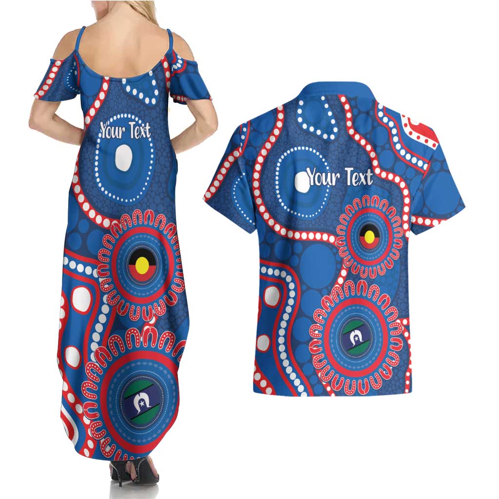 Knights NAIDOC Week 2026 Personalised Couples Matching Summer Maxi Dress and Hawaiian Shirt 50 Years of Deadly Aboriginal Art