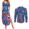 Knights NAIDOC Week 2026 Personalised Couples Matching Summer Maxi Dress and Long Sleeve Button Shirt 50 Years of Deadly Aboriginal Art