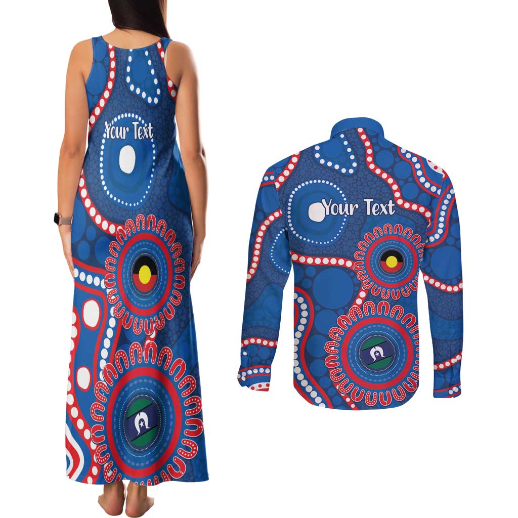 Knights NAIDOC Week 2026 Personalised Couples Matching Tank Maxi Dress and Long Sleeve Button Shirt 50 Years of Deadly Aboriginal Art