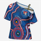 Knights NAIDOC Week 2026 Personalised Cross Shoulder Shirt 50 Years of Deadly Aboriginal Art