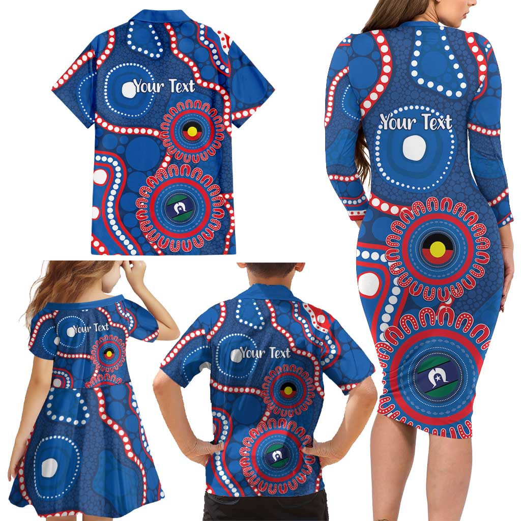 Knights NAIDOC Week 2026 Personalised Family Matching Long Sleeve Bodycon Dress and Hawaiian Shirt 50 Years of Deadly Aboriginal Art