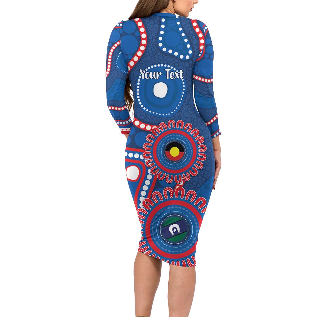 Knights NAIDOC Week 2026 Personalised Family Matching Long Sleeve Bodycon Dress and Hawaiian Shirt 50 Years of Deadly Aboriginal Art