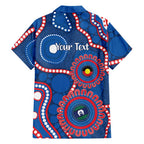 Knights NAIDOC Week 2026 Personalised Family Matching Off The Shoulder Long Sleeve Dress and Hawaiian Shirt 50 Years of Deadly Aboriginal Art