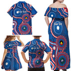 Knights NAIDOC Week 2026 Personalised Family Matching Off Shoulder Maxi Dress and Hawaiian Shirt 50 Years of Deadly Aboriginal Art