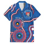 Knights NAIDOC Week 2026 Personalised Family Matching Off Shoulder Maxi Dress and Hawaiian Shirt 50 Years of Deadly Aboriginal Art