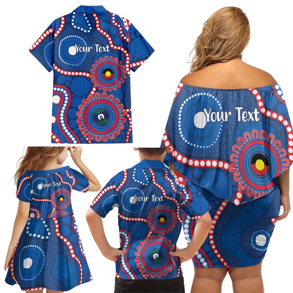 Knights NAIDOC Week 2026 Personalised Family Matching Off Shoulder Short Dress and Hawaiian Shirt 50 Years of Deadly Aboriginal Art
