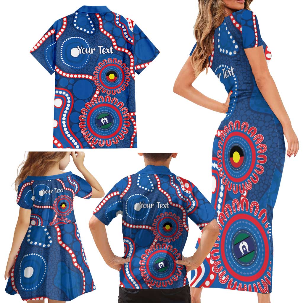 Knights NAIDOC Week 2026 Personalised Family Matching Short Sleeve Bodycon Dress and Hawaiian Shirt 50 Years of Deadly Aboriginal Art