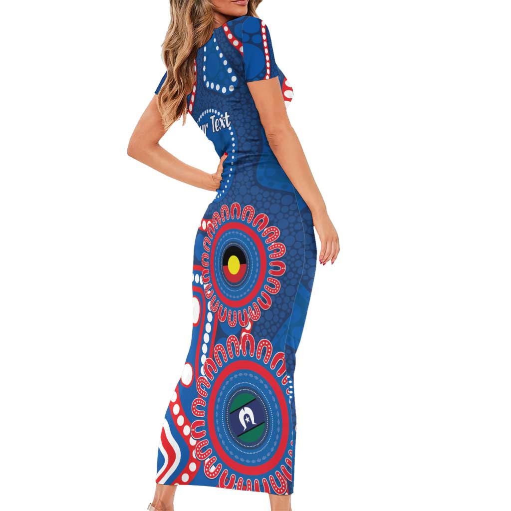 Knights NAIDOC Week 2026 Personalised Family Matching Short Sleeve Bodycon Dress and Hawaiian Shirt 50 Years of Deadly Aboriginal Art