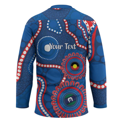 Knights NAIDOC Week 2026 Personalised Hockey Jersey 50 Years of Deadly Aboriginal Art