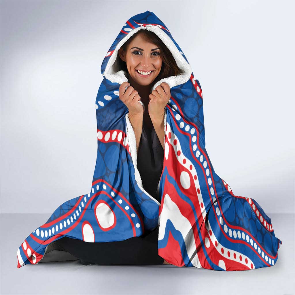 Knights NAIDOC Week 2026 Personalised Hooded Blanket 50 Years of Deadly Aboriginal Art