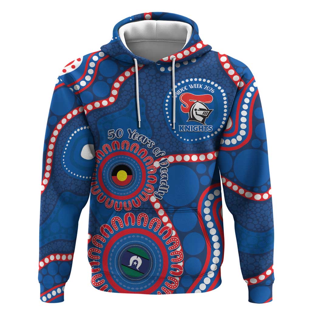 Knights NAIDOC Week 2026 Personalised Hoodie 50 Years of Deadly Aboriginal Art