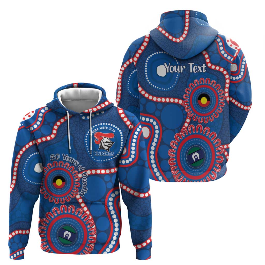Knights NAIDOC Week 2026 Personalised Hoodie 50 Years of Deadly Aboriginal Art