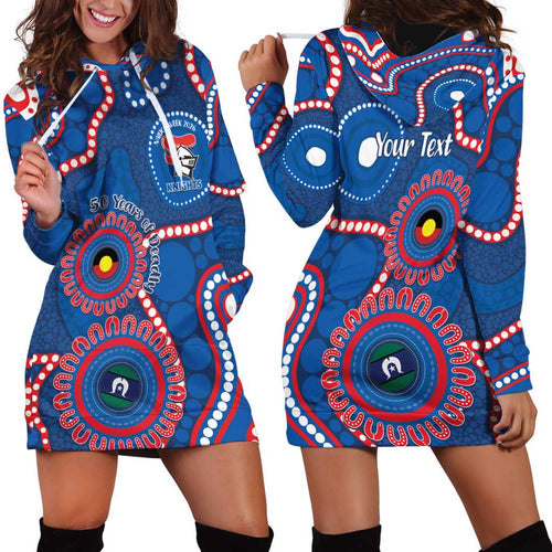 Knights NAIDOC Week 2026 Personalised Hoodie Dress 50 Years of Deadly Aboriginal Art