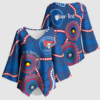 Knights NAIDOC Week 2026 Personalised Kimono Sleeve Blouse 50 Years of Deadly Aboriginal Art