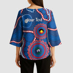 Knights NAIDOC Week 2026 Personalised Kimono Sleeve Blouse 50 Years of Deadly Aboriginal Art