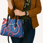 Knights NAIDOC Week 2026 Personalised Leather Bag 50 Years of Deadly Aboriginal Art