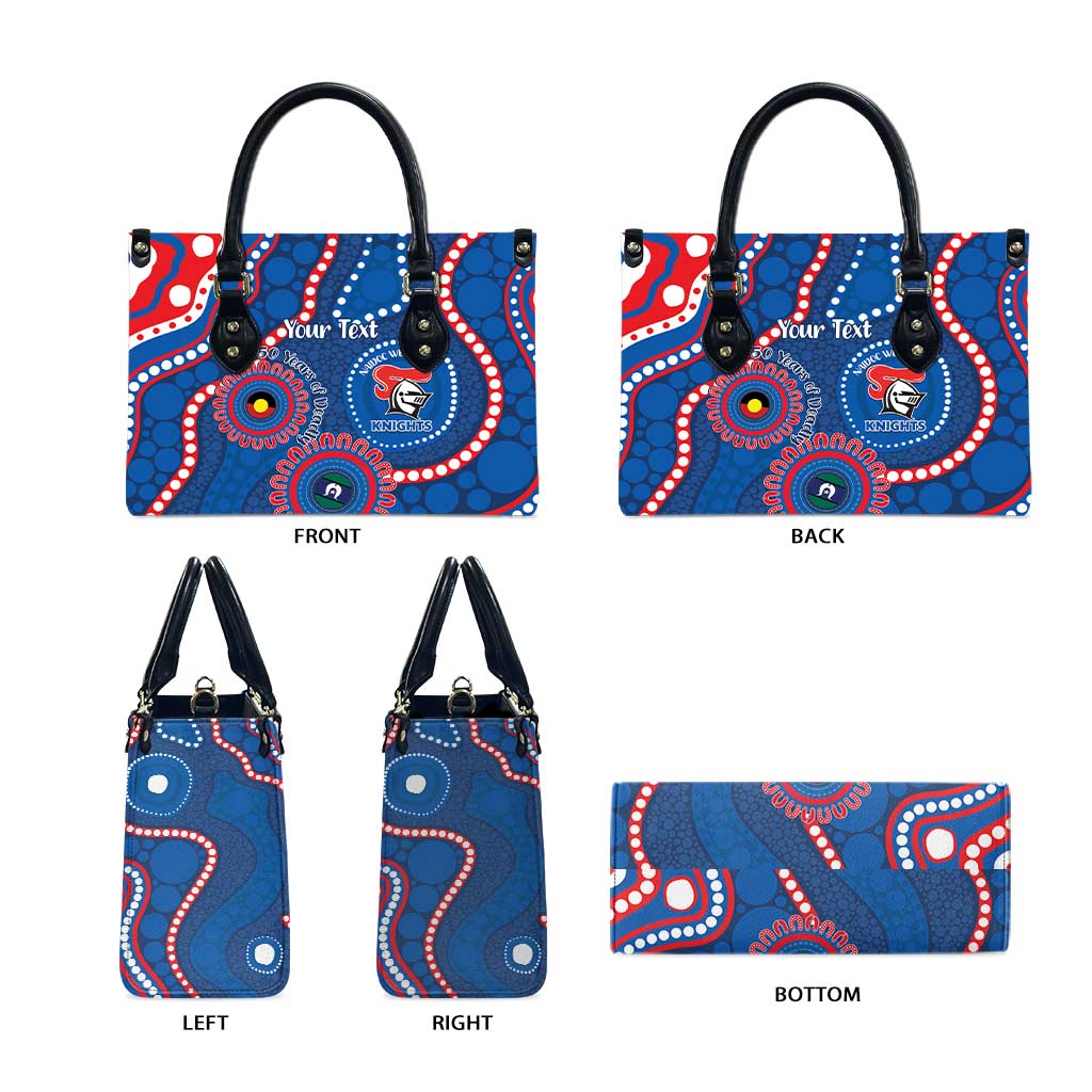 Knights NAIDOC Week 2026 Personalised Leather Bag 50 Years of Deadly Aboriginal Art