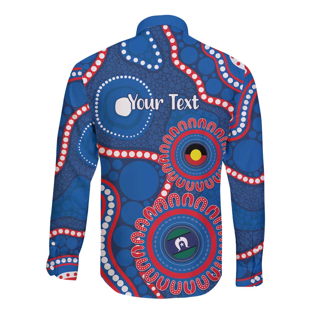 Knights NAIDOC Week 2026 Personalised Long Sleeve Button Shirt 50 Years of Deadly Aboriginal Art