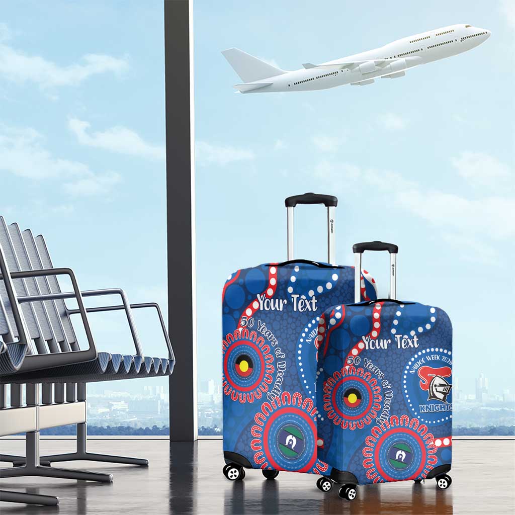 Knights NAIDOC Week 2026 Personalised Luggage Cover 50 Years of Deadly Aboriginal Art
