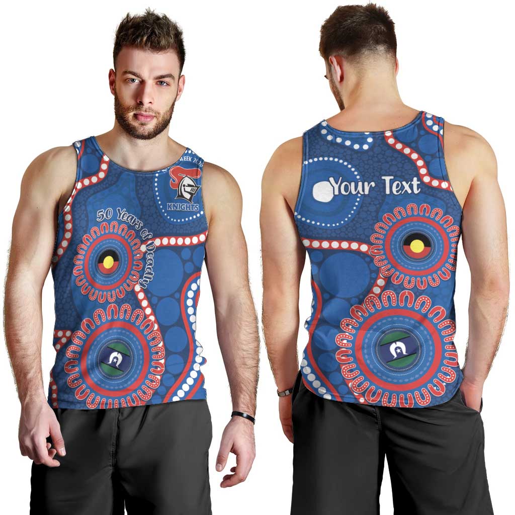 Knights NAIDOC Week 2026 Personalised Men Tank Top 50 Years of Deadly Aboriginal Art