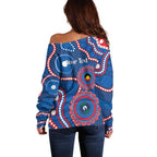 Knights NAIDOC Week 2026 Personalised Off Shoulder Sweater 50 Years of Deadly Aboriginal Art