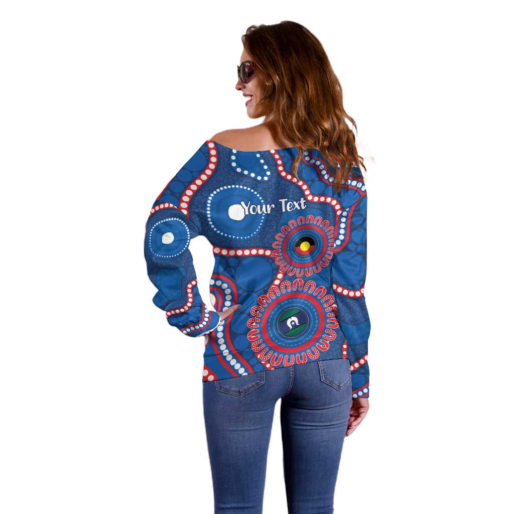 Knights NAIDOC Week 2026 Personalised Off Shoulder Sweater 50 Years of Deadly Aboriginal Art