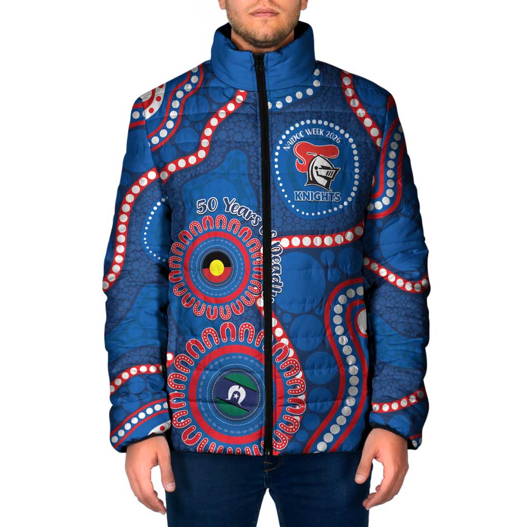 Knights NAIDOC Week 2026 Personalised Padded Jacket 50 Years of Deadly Aboriginal Art